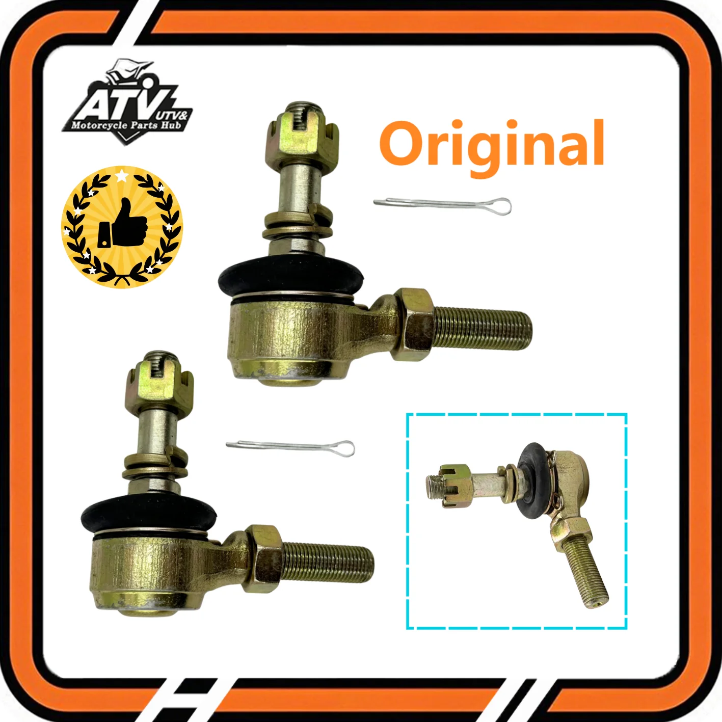 2PSC Original Steering Tie Rod End 12mm Ball Joint 10905100081 For Odes 800/1000 ATV/UTV Dominator X2 X4 Raider