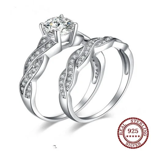 2025 جديد عصري 925 فضة كلاسيكي مزاجه الغلاف الجوي موضة كلاسيكية المرأة الماس مجموعة الزركون خاتم متعدد الاستخدامات #1