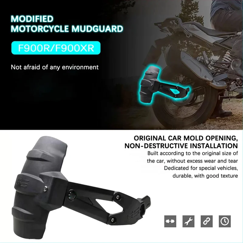 Motorcycle Accessories Rear Fender Mudguard Mudflap Guard Cover Anti Flying Sand For BMW F900R F900XR F900 R XR 2020-2022