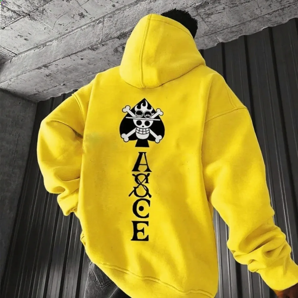 

Цельная толстовка с капюшоном в стиле аниме, унисекс, пуловер большого размера, уличная одежда, повседневная осенне-зимняя одежда для фитнеса, графический принт, новинка Y2k