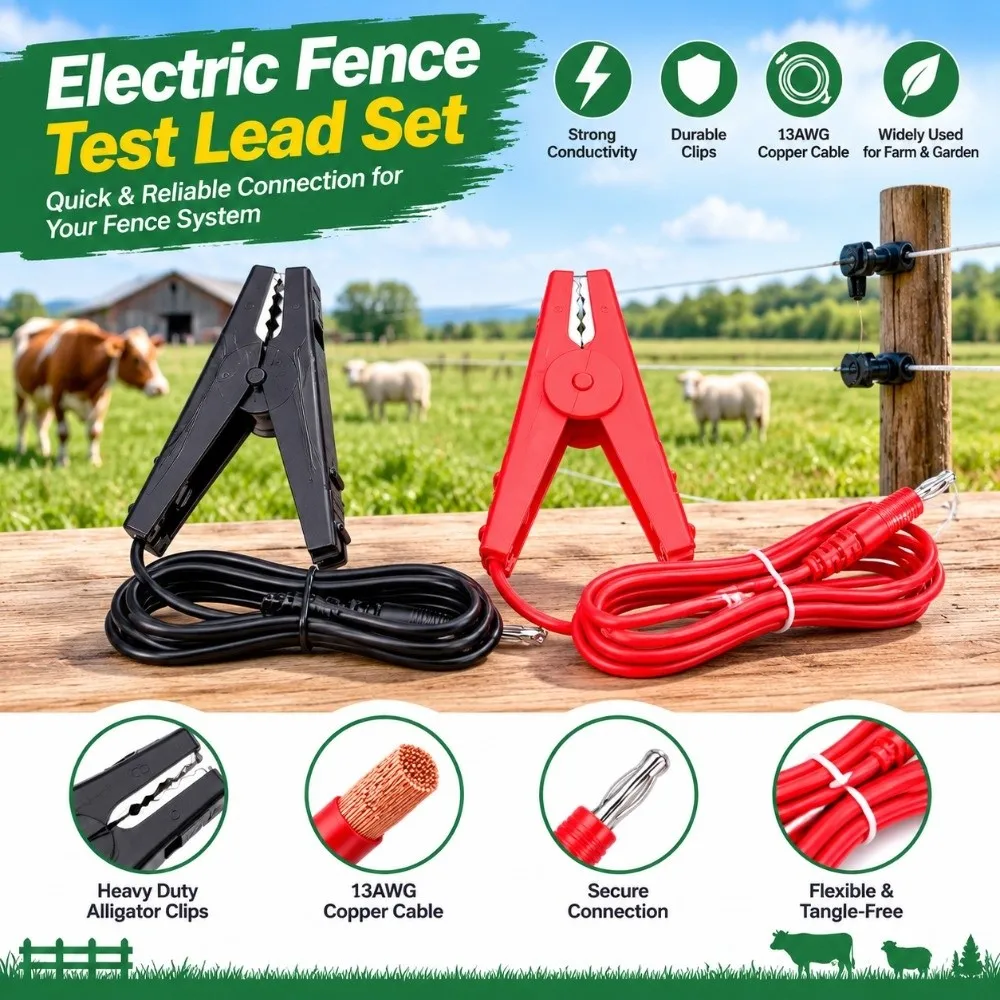 Long Lasting 13 AWG Electric Fence Wire 1 Meter Length ABS Copper Cable Durable Fence Wire Kit Farm