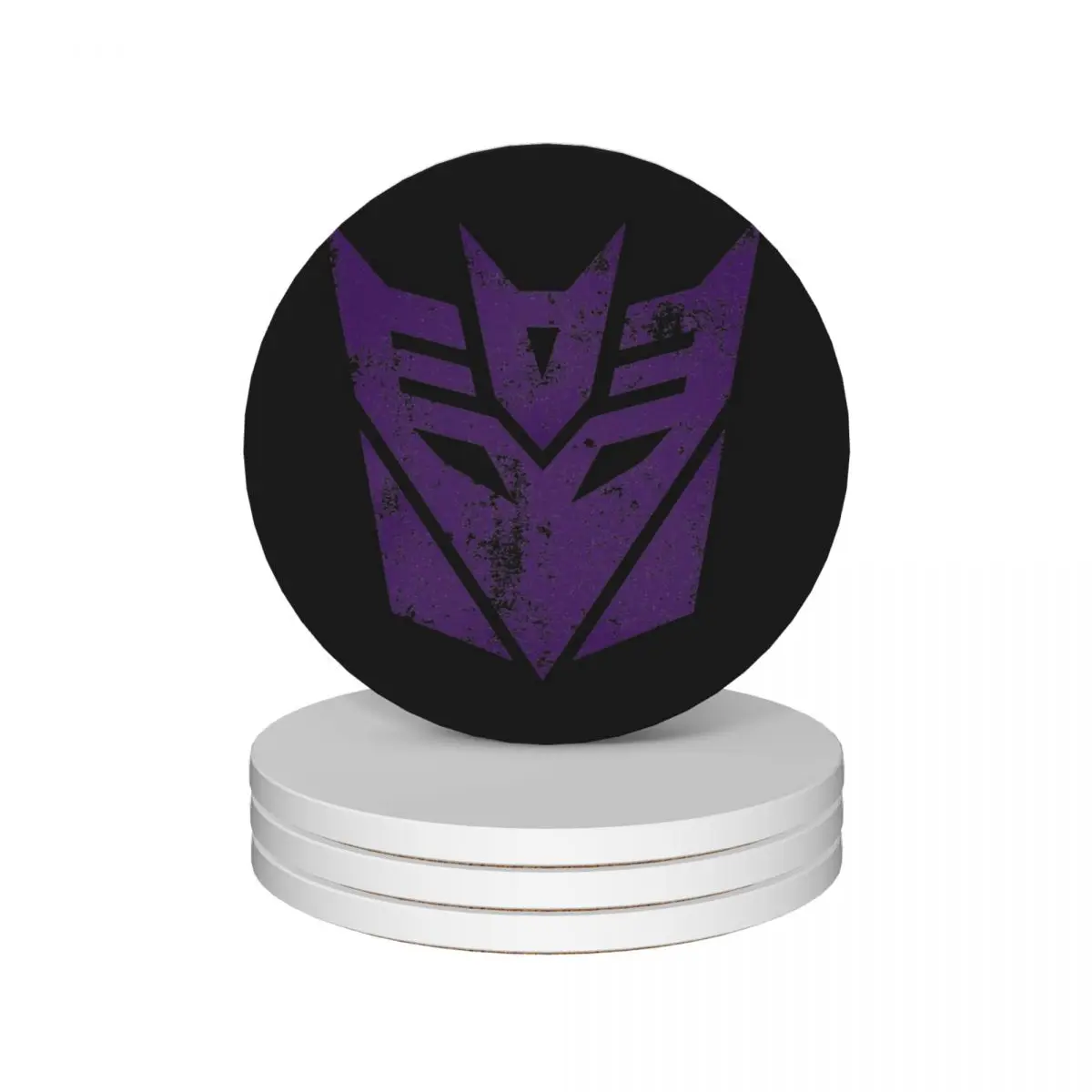 

Decepticons Logo · Distressed Ceramic Coasters (Set of 4) cup pads Cup mat white Coasters