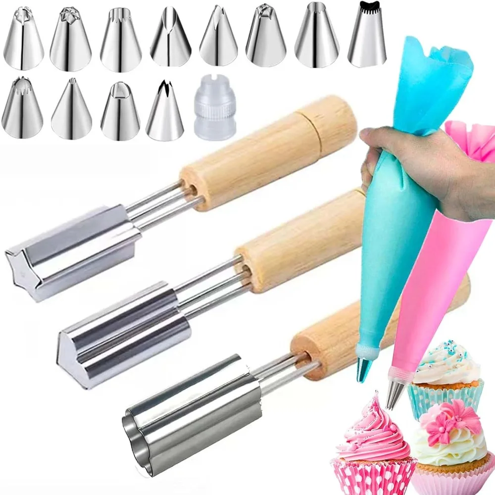

Cupcake Corer and Filler Tools Cake Digging Hole Maker Cupcake Plunger Hole punch Hole Cutter Cake Digging Holes Stainless Steel