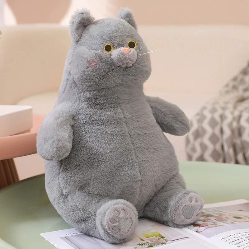 Leuke Mollige Kat Pluchen Speelgoed Anime Knuffeldier Sierkussen Mooie Kitty Knuffels Poppen Zachte Kinderen Speelgoed Meisjes Kawaii Kamer decor