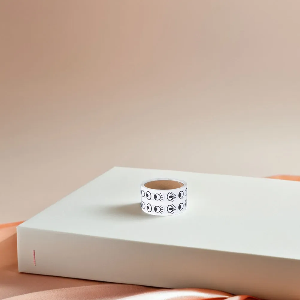 

2 рулона наклеек для глаз, креативные мультяшные подвижные глазки для рукоделия, самоклеящиеся наклейки-глазки для поделок, детские рулонные наклейки