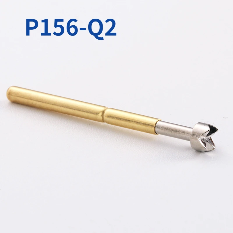 

100PCS/bag P156-Q2 Four-tooth Plum Blossom Spring Test Probe 2.36mm Outer Diameter 33.35mm Length ICT Probe