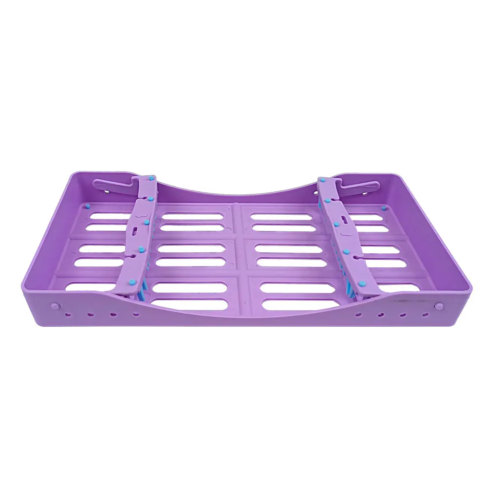 7 Holes Dental Sterilization Rack For Composite Resin Filling Spatulas Aesthetic Restoration Kit Placing Box Dentist Instruments