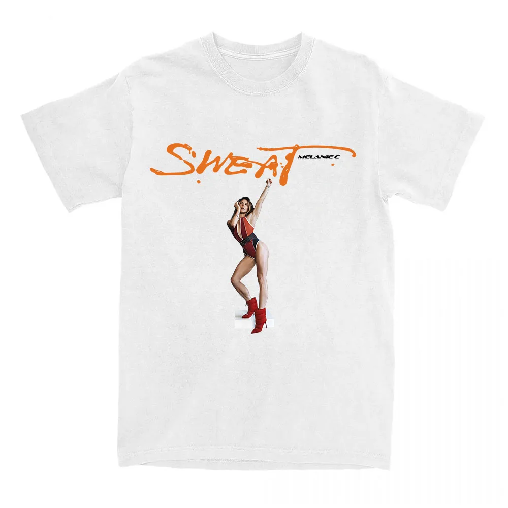Damska Koszulka Melanie C Album Sweat Nadruk Unisex Streetwear Bawełna Krótki Rękaw Luźna Koszulka Damska Graficzna Odzież