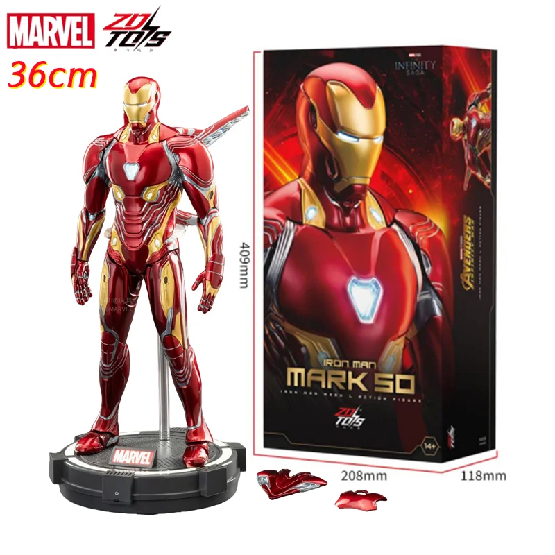 

Коллекционная фигурка ZD Toys Iron Man MK50 Тони Старка, 36 см, к 10-летию, подарок для коллекционеров