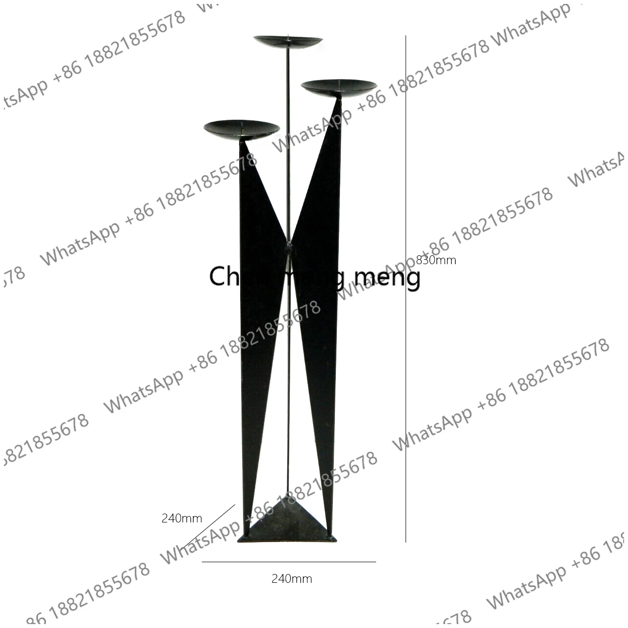 เชิงเทียนเหล็กดัดตั้งพื้นถึงเพดาน ของตกแต่งแบบจีนสมัยใหม่ สำหรับบ้านพักสไตล์โมเดิร์น ร้านเสื้อผ้า และการตกแต่งร้านค้า
