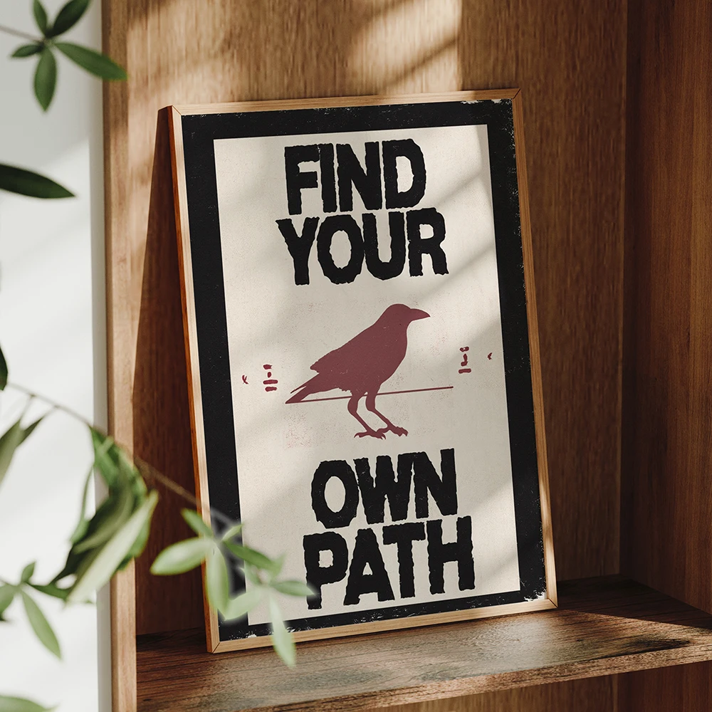 Home Decor Quotes - Tableau mural rétro avec citations inspirées