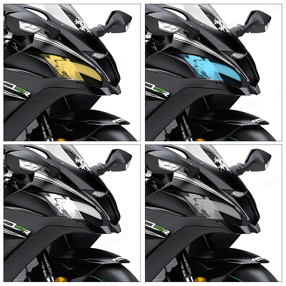 Motorcycle Modified Headlight Film Fit for Kawasaki Ninja ZX-10R ZX10R 2016 20017 PVC Transparent Head Light Film Sticker Decals