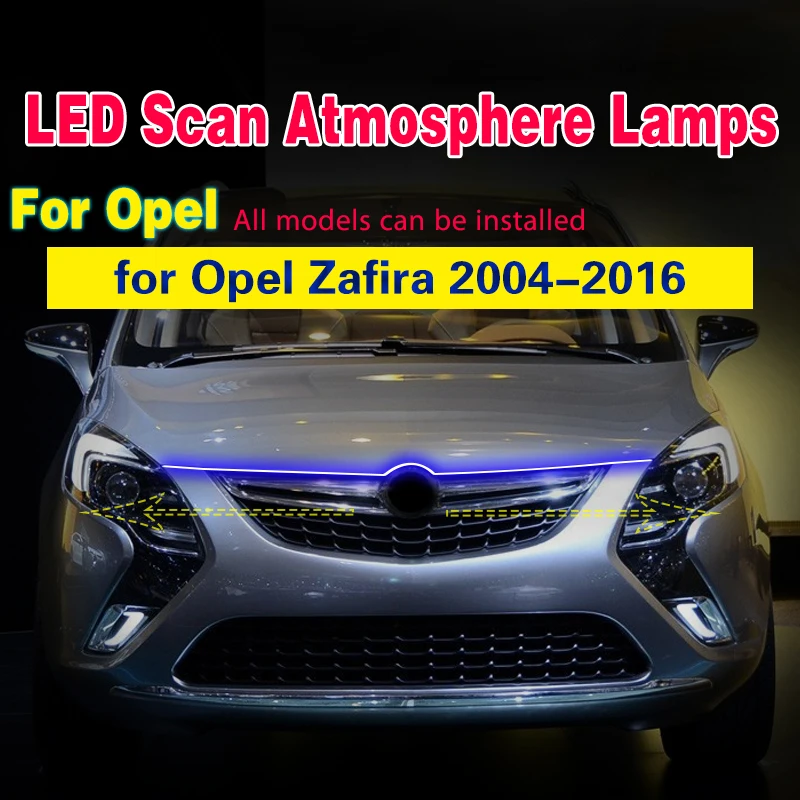 

1PCS For Opel Zafira 2004-2016 Car LED Fog Lamp Daytime Running Lights 12V Scan Starting Car Decorative Atmosphere Lamps DRL