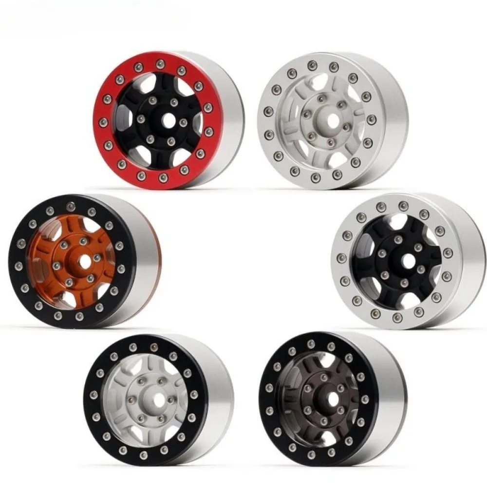 

4 шт. 1,55-дюймовая металлическая ступица колеса с ЧПУ для 1/10 RC гусеничного автомобиля AXIAL SCX10 Traxxas TRX4 Defender RC4WD D90 Jeep Wrangle TRX6 G63