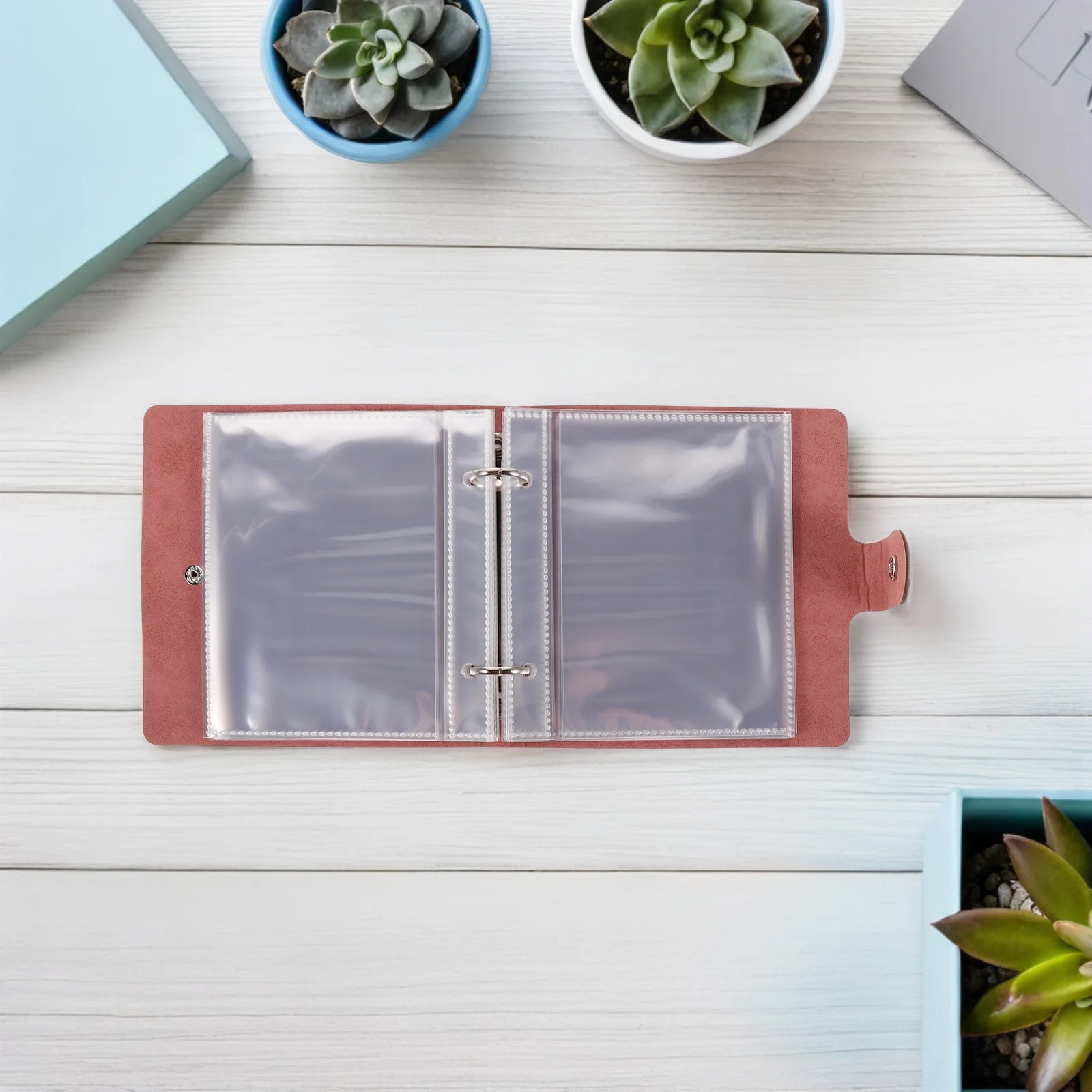 

1Set Organizer Binder 50 25 Pockets Fake Cover Book For Garden Organization Elegant Storage Binder Garden Packet