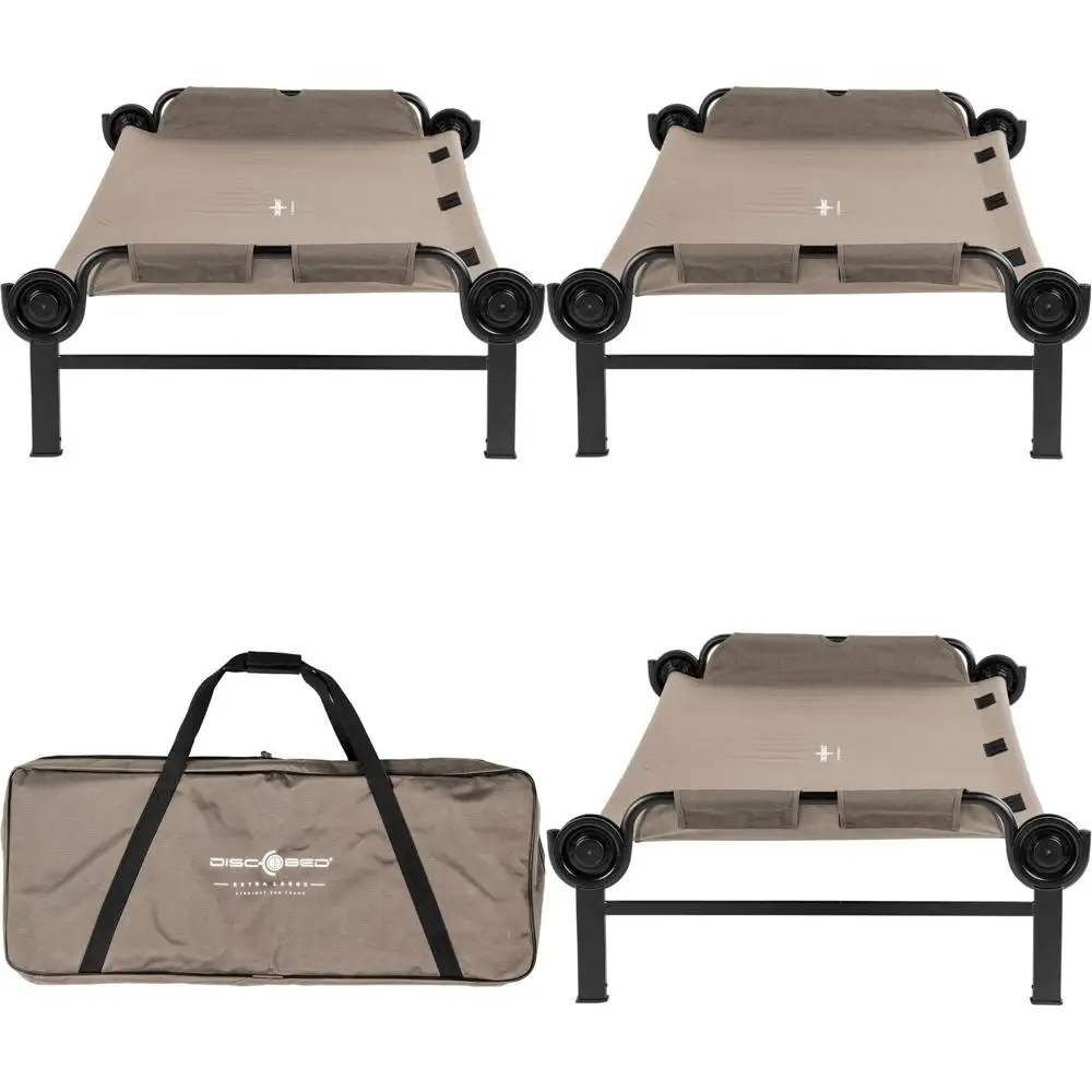 

Портативная односпальная походная кровать для взрослых с регулируемой высотой, подходит для палаток, цвет бежевый