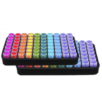 60 Sleuf Schuim Met Fles Diamond Painting Accessoires Container Opslag Diy Diamant Borduurgereedschap Diamant Mozaïek Cadeau