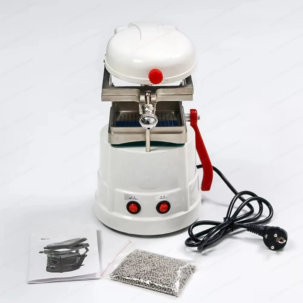 

Портативный вакуумный формовочный аппарат для стоматологических лабораторий, используемый для изготовления проксимальных капп (защитных капп для зубов) методом прессования.