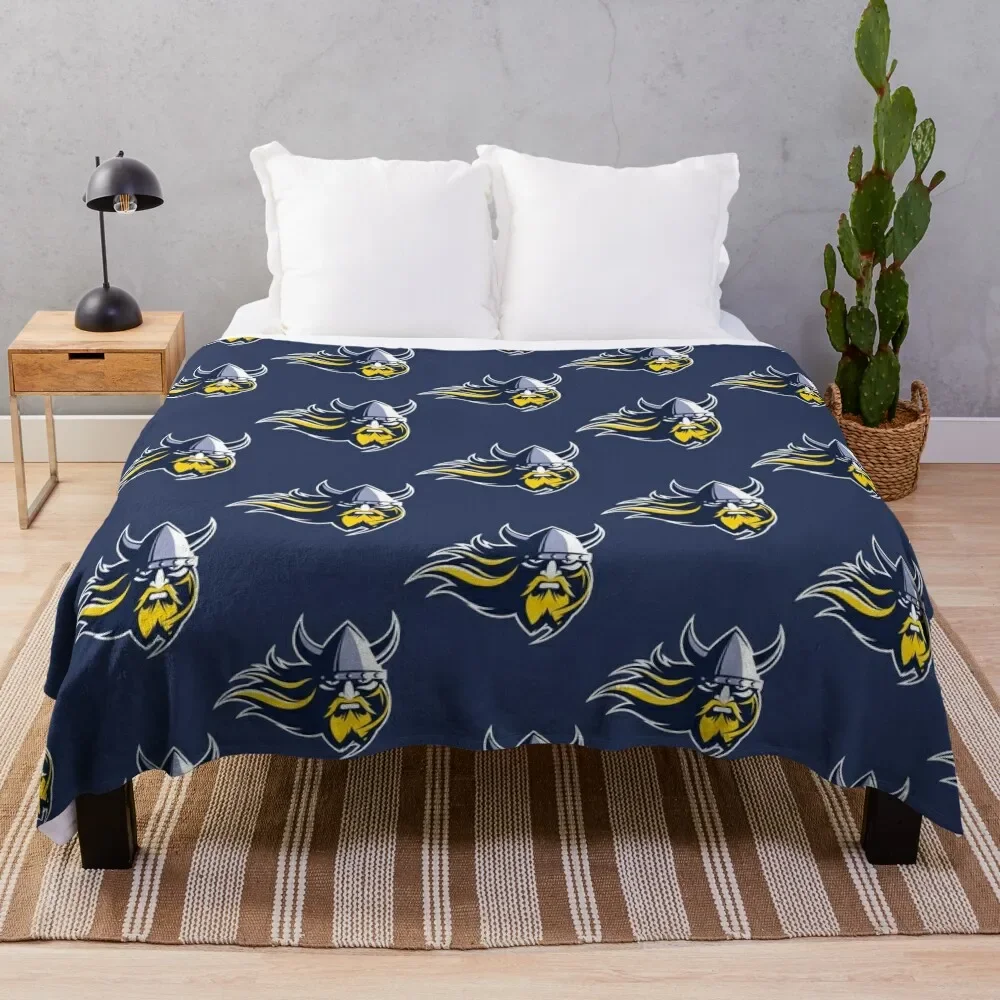 

Augustana (SD) Vikings Throw Blanket Cozy Light Blanket for Travel Camping Picnic