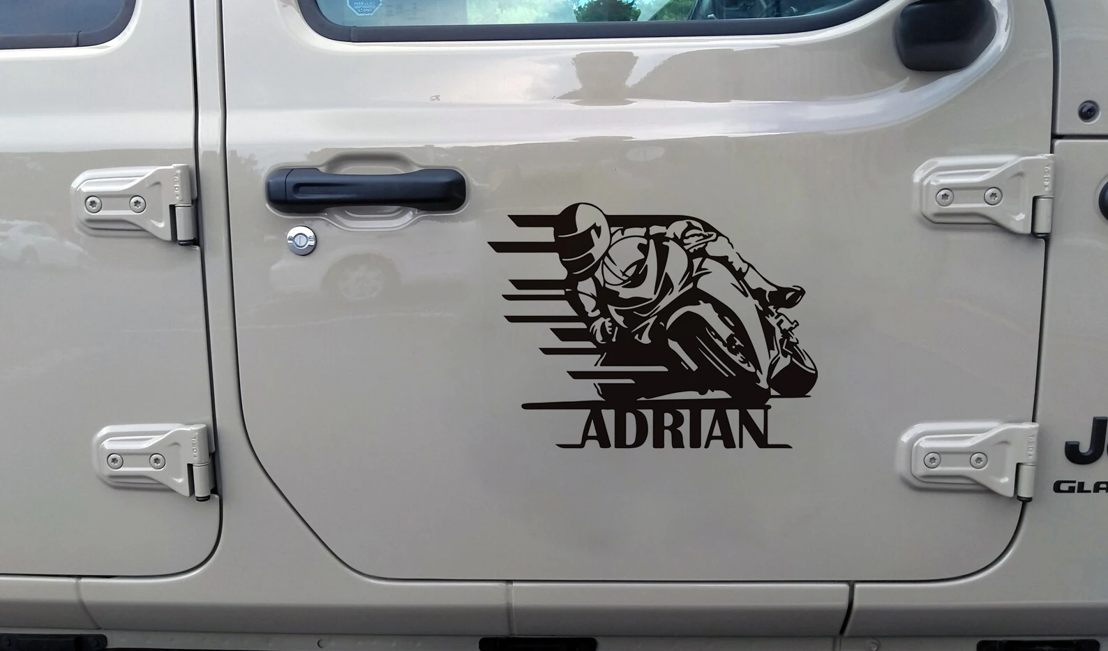 دراجة نارية ملصقات السيارات شخصية دراجة نارية الفينيل عاكس الديكور الشارات 14*18.8 سنتيمتر #3