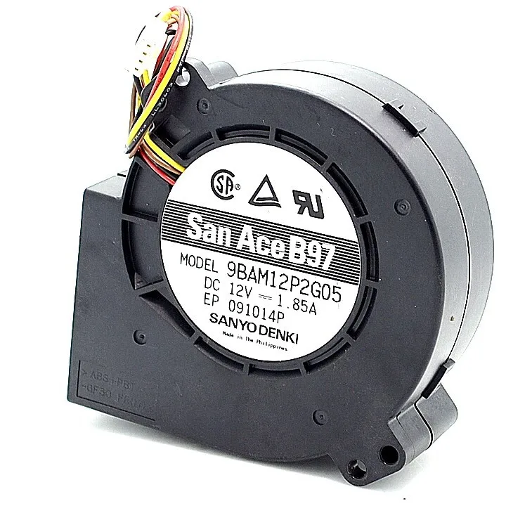 New 9733 turbofan 1U2U server cooling fan 12V 1.85A 9BAM12P2G05 97*97*33mm for SANYO 