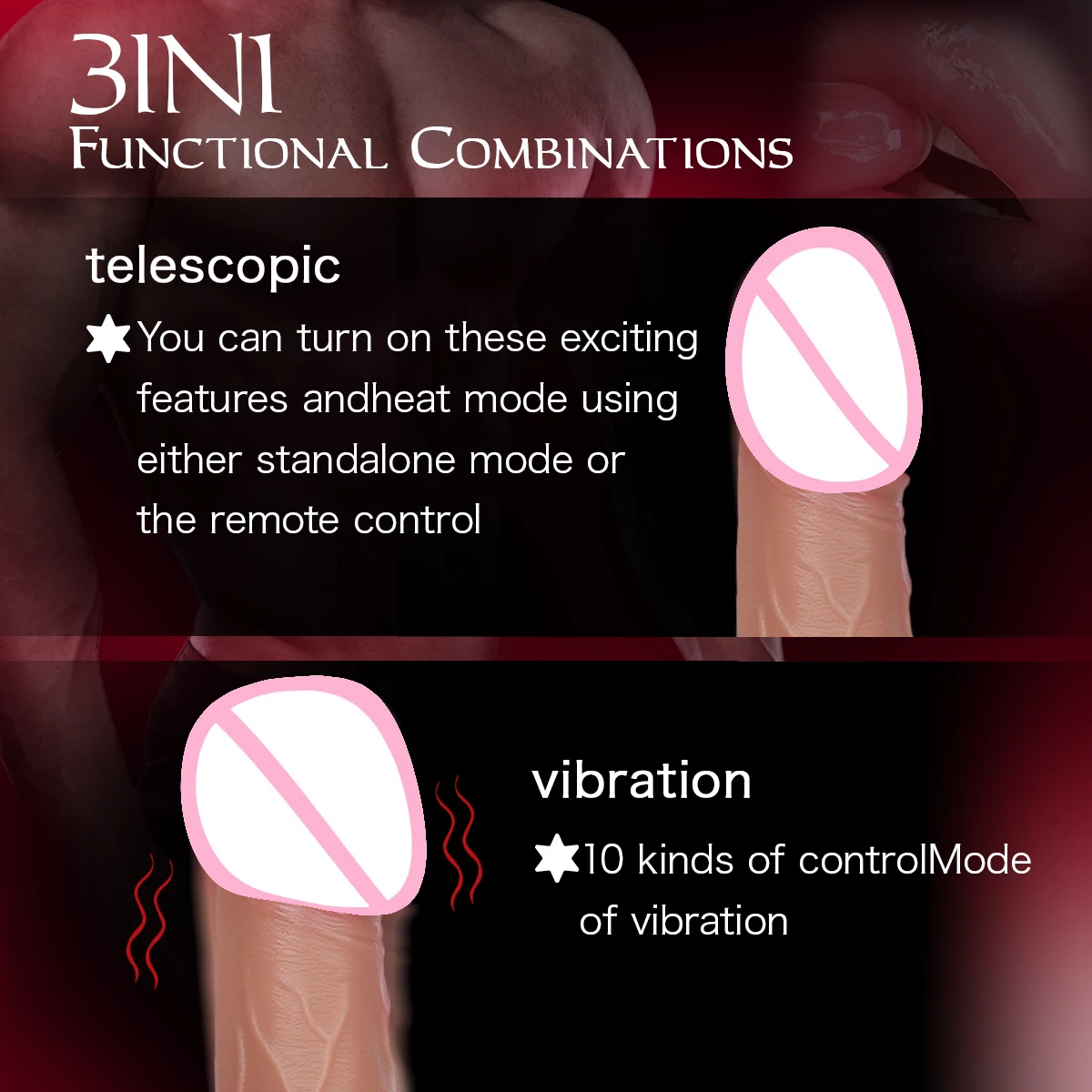 Vibrator Dildo Pemanas Penis Silikon Lembut Realistis Stimulasi G-Spot Vagina Anal Mainan Seks Dewasa Untuk Wanita Pasangan