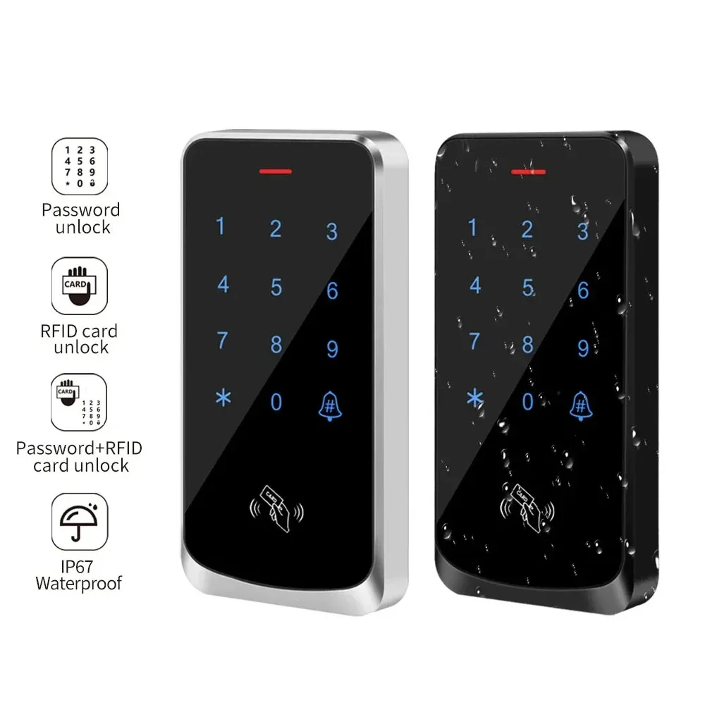 

Access Control Card Reader IP67Waterproof RFID 125KHz Control Keyboard Touch Screen Access Controller Smart Electronic Door Lock