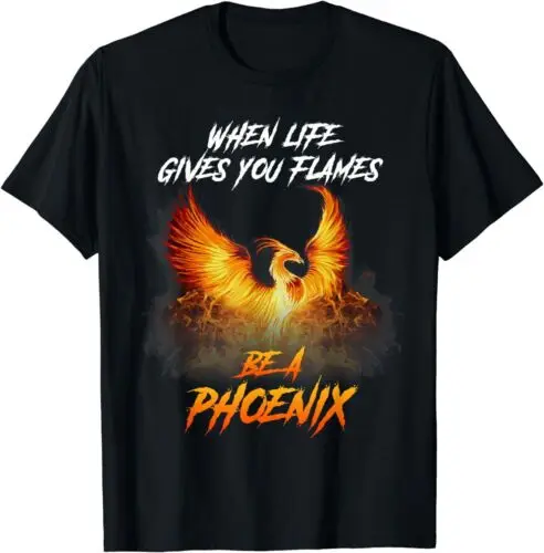 Rising Phoenix Fire Bird Mythical lover Gift Idea Tee T-Shirt S-5XL