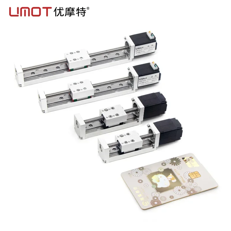 UMOT 60mm Stroke Mini Single Axis Robot With Nema8 Stepper Motor Ball Screw Slide Linear Guide Rail Motion Module For Engraving