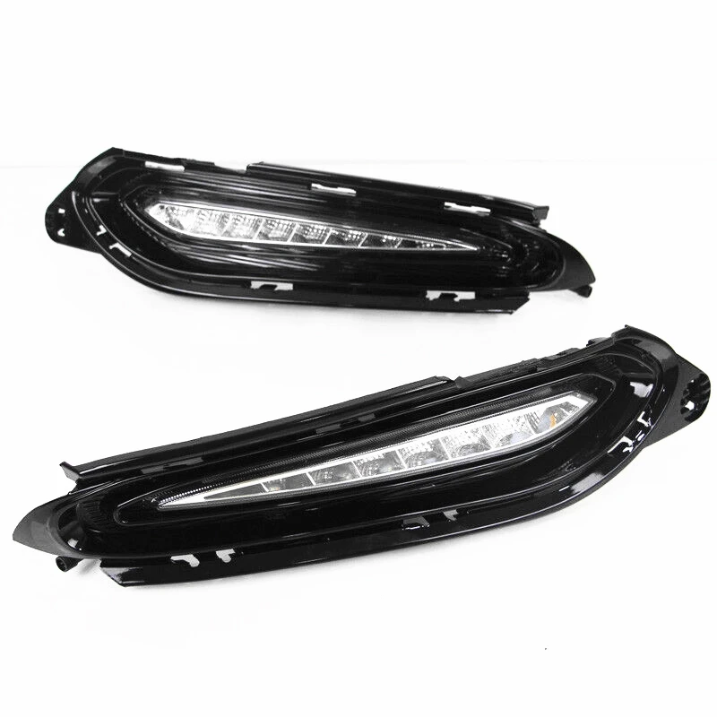 LED DRL Car Daytime Running Light Front Bumper Fog Lamps with Turn Signal Accessories For Honda Vezel HR-V 2015 2016 2017 2018