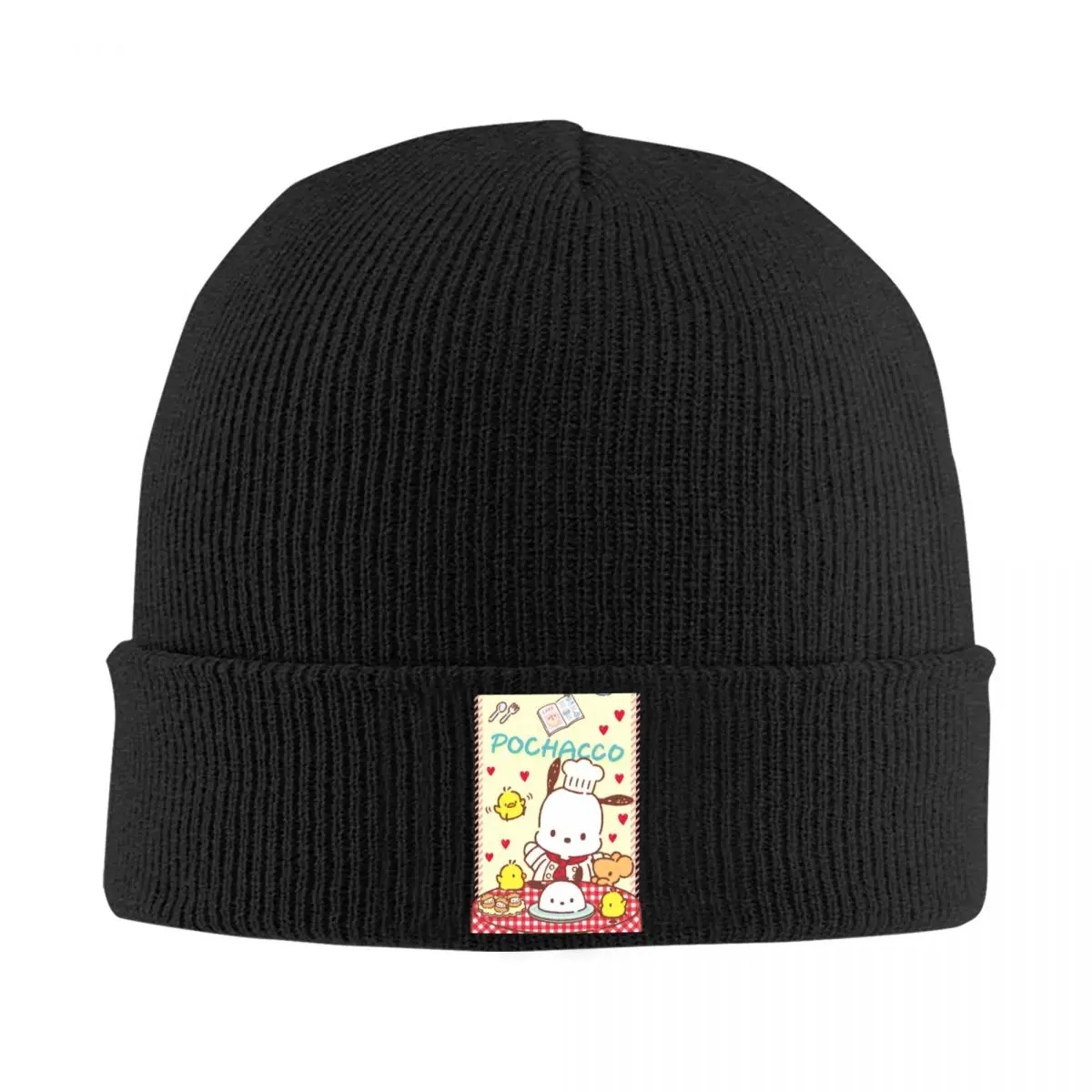 Sanrio Plchacco Skullies Beanies Caps Cute Dog Thin Hat Autumn Spring Bonnet Hats Men Women's Unisex Ski Cap