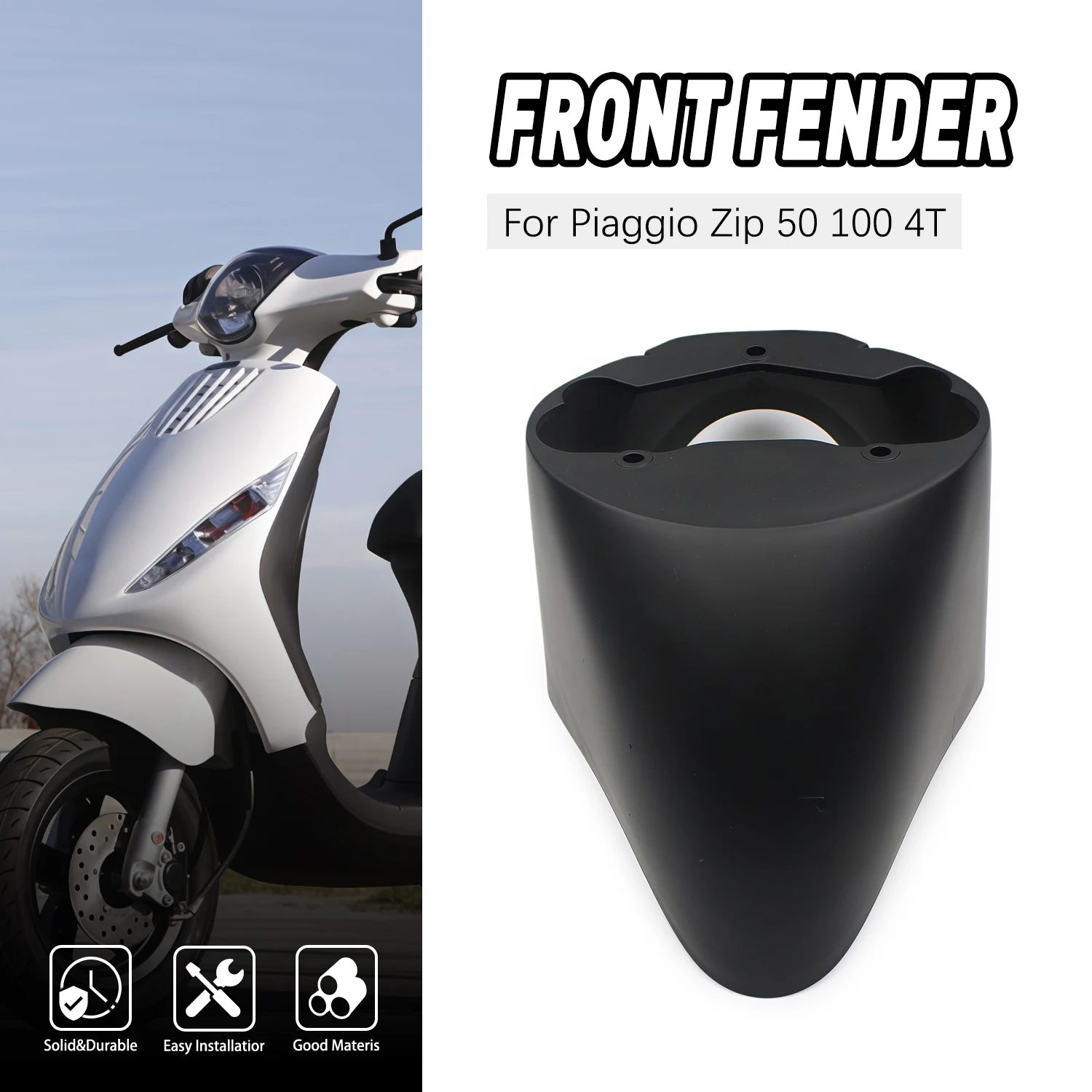 

Front Fender Front Mudguard For Piaggio Zip 50 100 4T Splash Guard