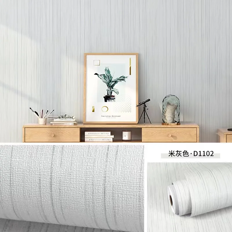 10M Thick PVC Self-adhesive Mural Plain Wallpaper for Bedroom Walls Living Room Home and Decoration Waterproof Vinyl Wallsticker