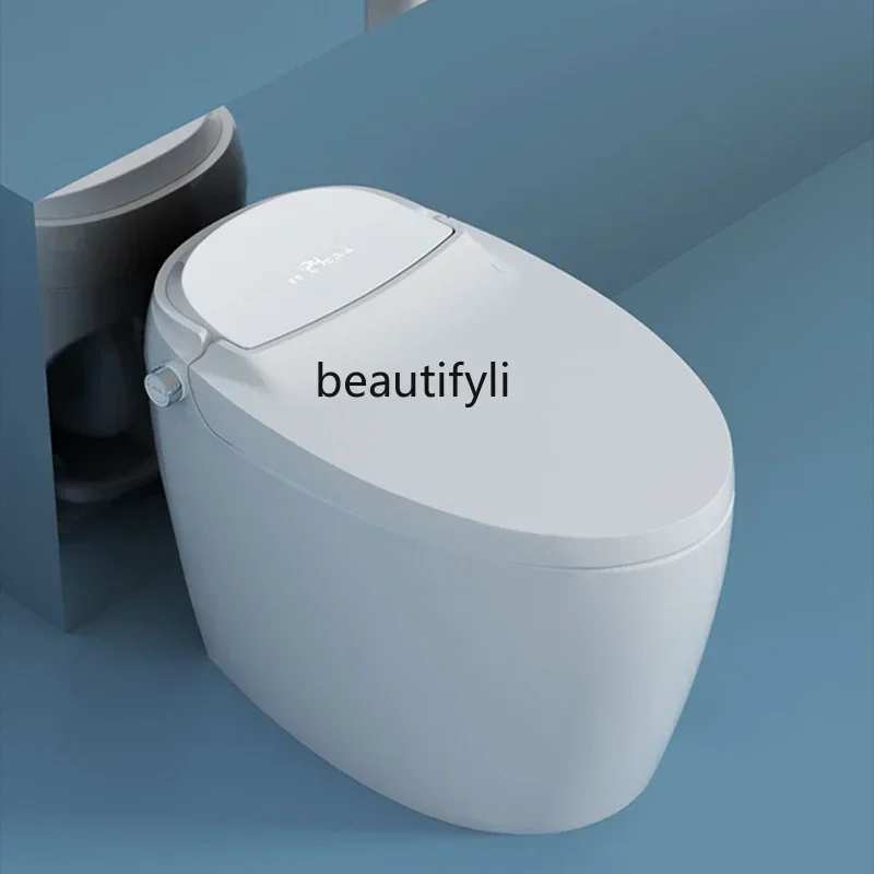 Z189 مرحاض ذكي سيفون فليب تلقائي شقة صغيرة كهربائية بدون ماء حد الضغط مرحاض منزلي متكامل
