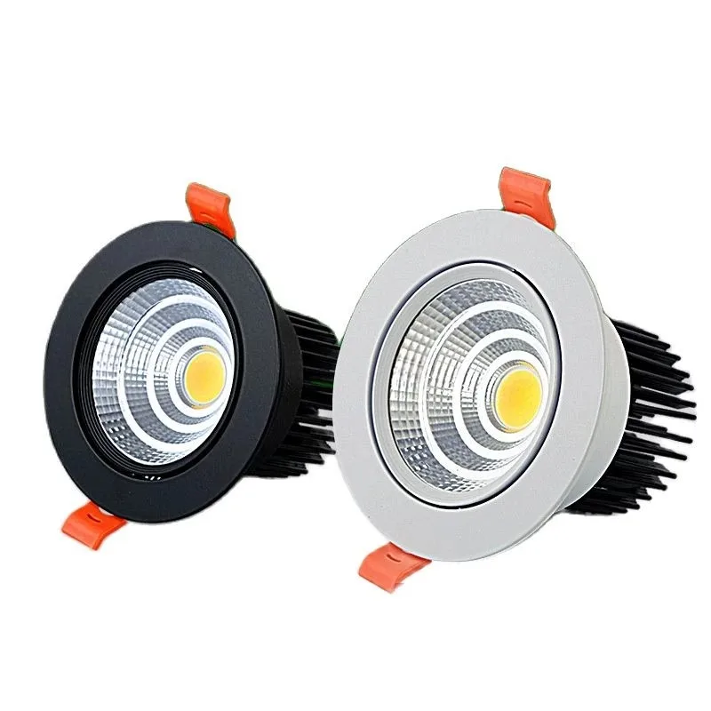 

Recessed Dimmable LED Ceiling Light Lamp 3W/ 5W/ 7W/ 9W /12W/ 15W/18W Round COB Spotlight LED Downlights AC85-265V