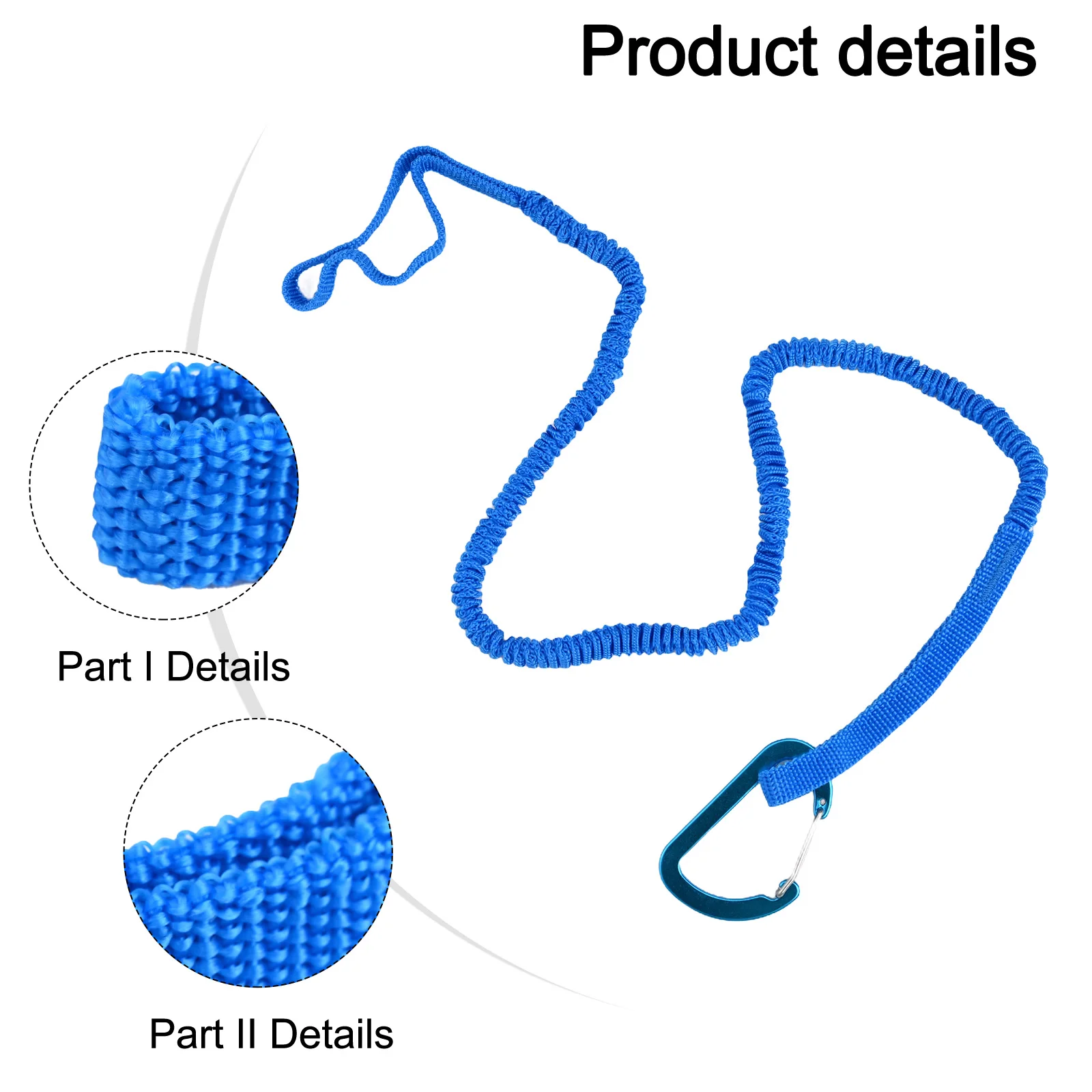 

Ремешок для рыбалки и лодок, предотвращающий потерю, эластичный, около 37 г/шт., длина около 100-214 см, для каноэ