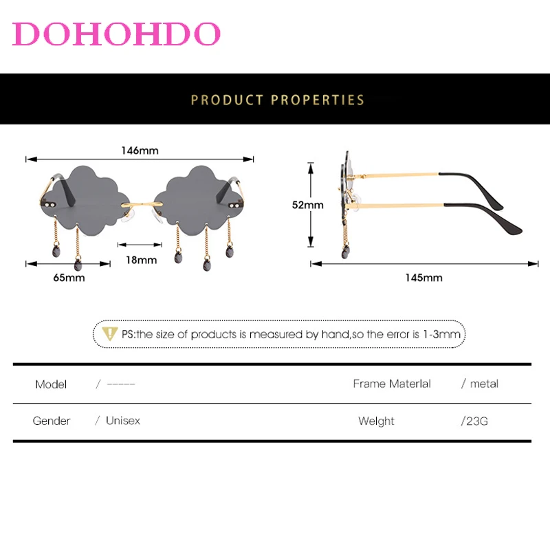 موضة بدون شفة النظارات الشمسية النساء الرجال الرجعية العلامة التجارية تصميم الإناث شخصية الزخرفية مضحك نظارات الحفلات UV400 Gafas دي سول #5