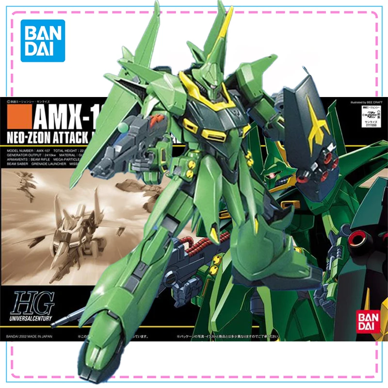 

Bandai HG 1/144 AMX-107 Bwaoo Neo Zeon Attack Gundam Model Kit Action Figure Genuine Gundam Assembly Model for Boys Toys Gifts