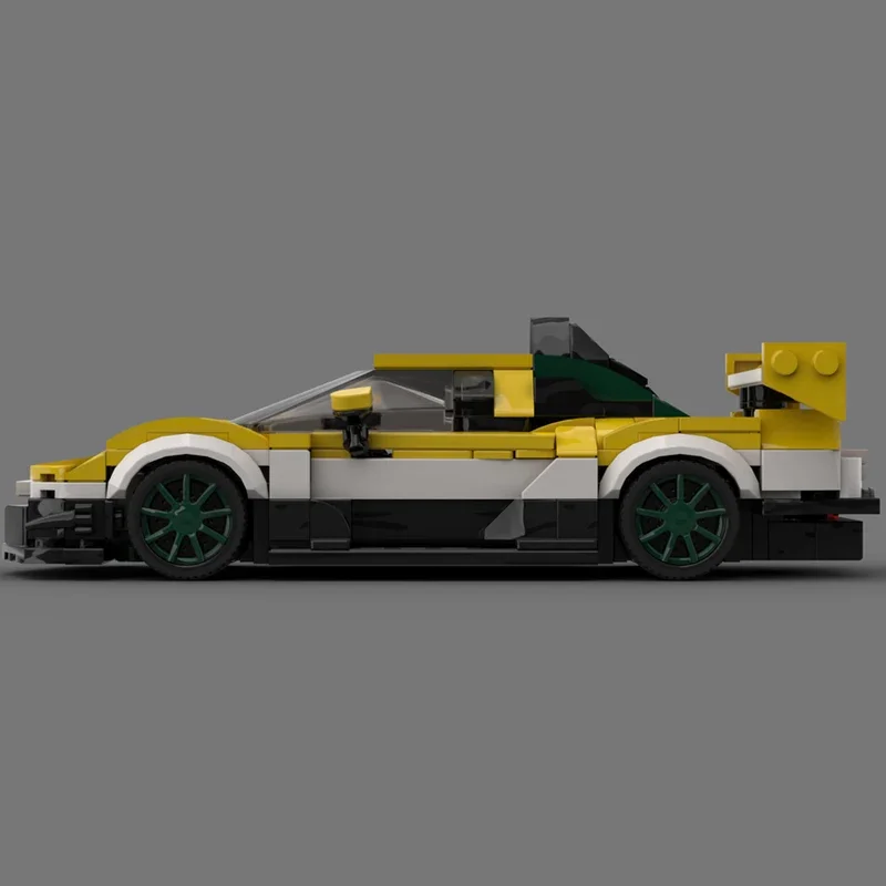QWERT Colorful Wind Hunter Super Sports Car Building Block Assembly DIY Toys Set Creative Gifts collectibles 427PCS