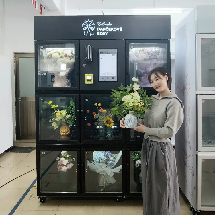 

Customized Intelligent Flower Vending Machine with Card Payment Function High-end Supermarket/store Flower Vending Machine