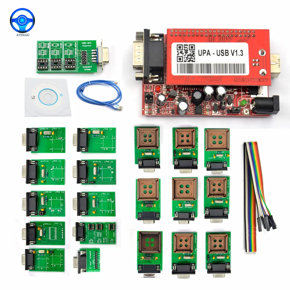 Newest UPA USB Programmer V1.3 UPA USB Full Adapters UPA Chip Tuning Tools ECU Programmer Serial Programmer UPA USB Programmer