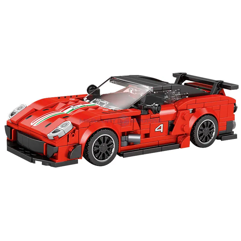 Speed Hypercar Series 599XX Evo Racing Car MOC Reobrix 676 High Tech Vehicle Model Building Blocks Bricks Toy Kids Boys Gift