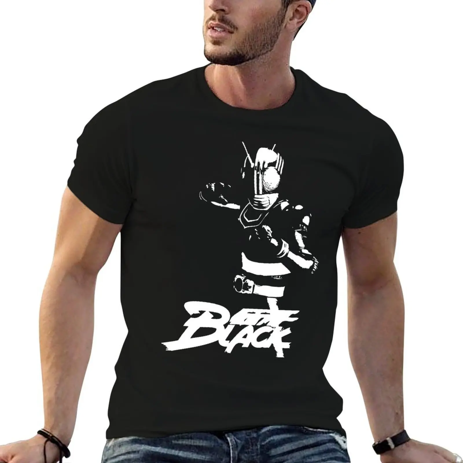 Kamen Rider Black T-Shirt anime t shirts basketball graphic tees mens graphic t-shirts