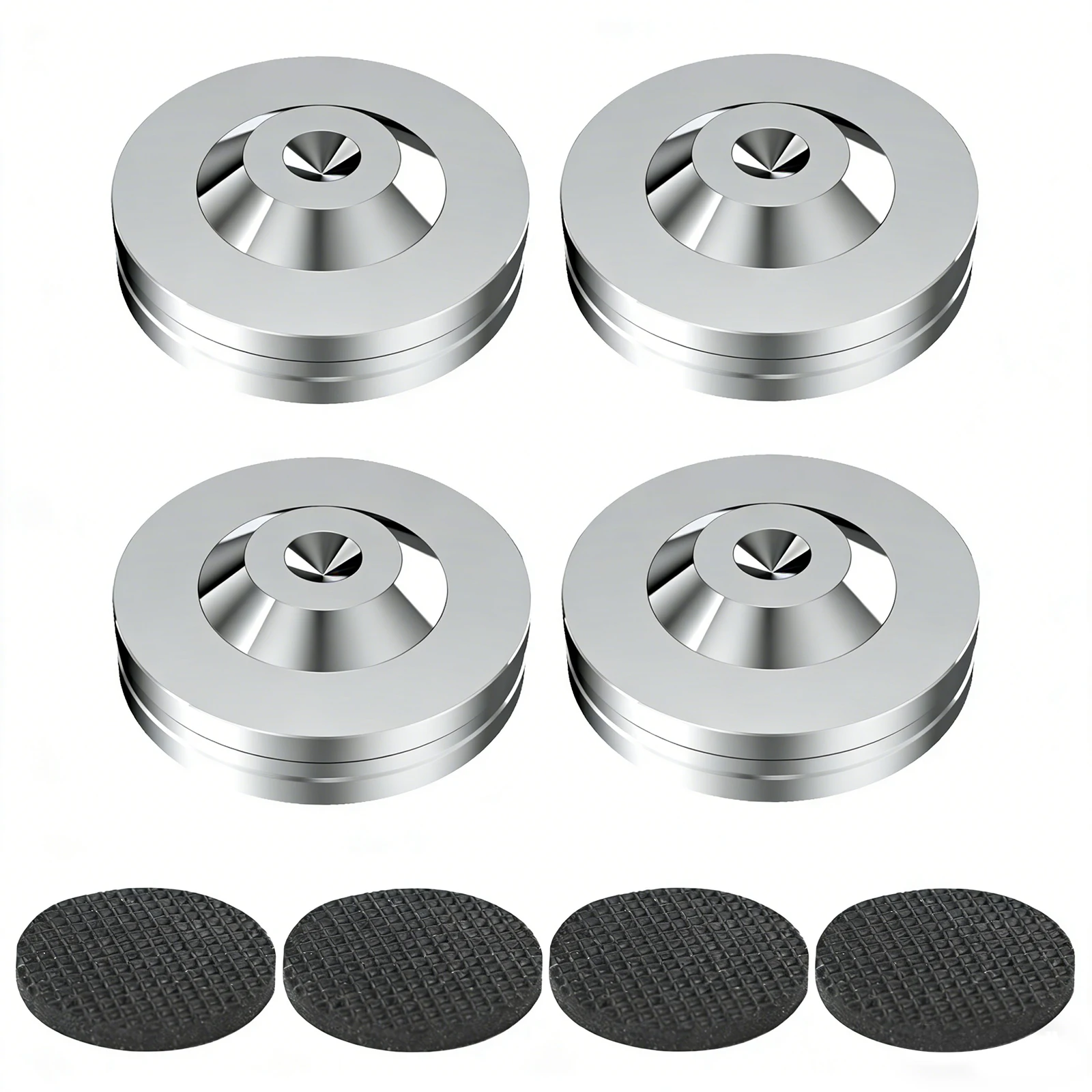 XSSH Audio Steel Conical Floor Nail Isolation Foot Pad for Speaker Subwoofer Amplifier CD Player Turntable Speaker Stand Support