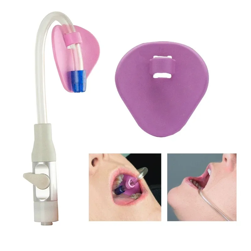 

50 шт./пакет, держатель стоматологической аспирационной трубки, выталкиватель слюны, HVE, позиционер трубки, автоклавируемые инструменты для ухода за полостью рта