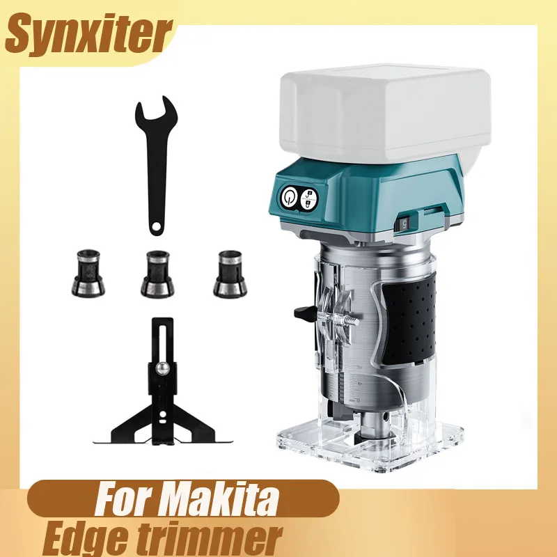 Brushless Cordless Edge Trimmer Machine For Makita 18V Battery Slotting Tool Milling Woodwork Engraving Machine Home DIY Tools