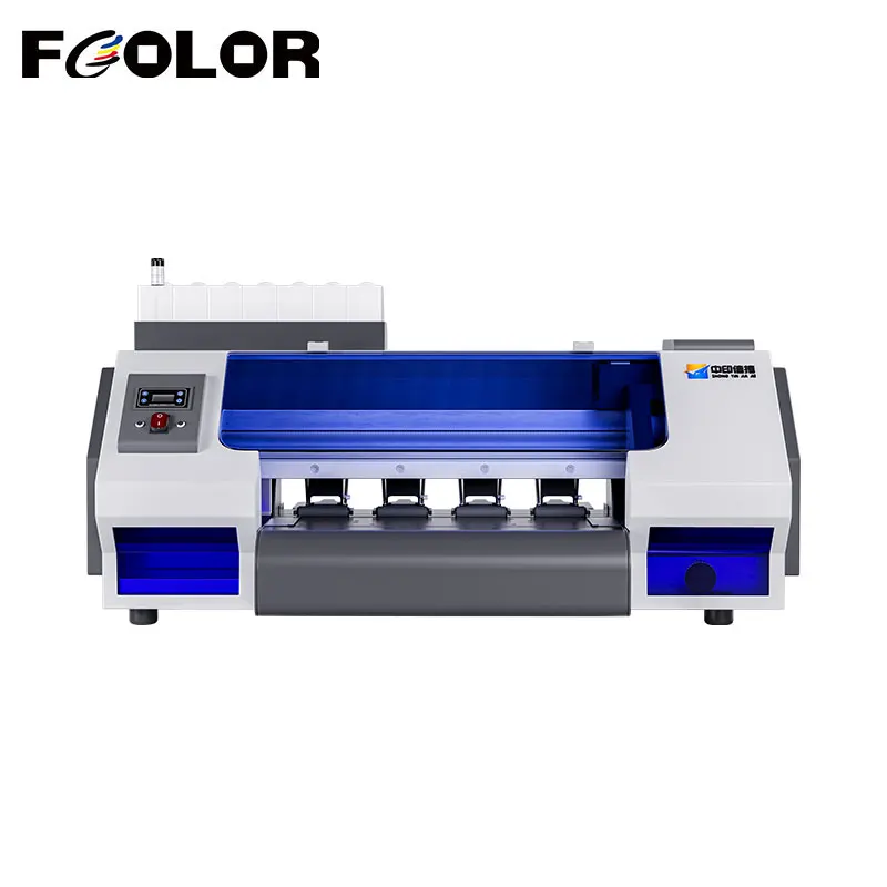 

Fcolor Double Epson XP600 Head DTF Printer T Shirt Printing Machine With Roll Feeder Direct Transfer to PET Film Inkjet Printer