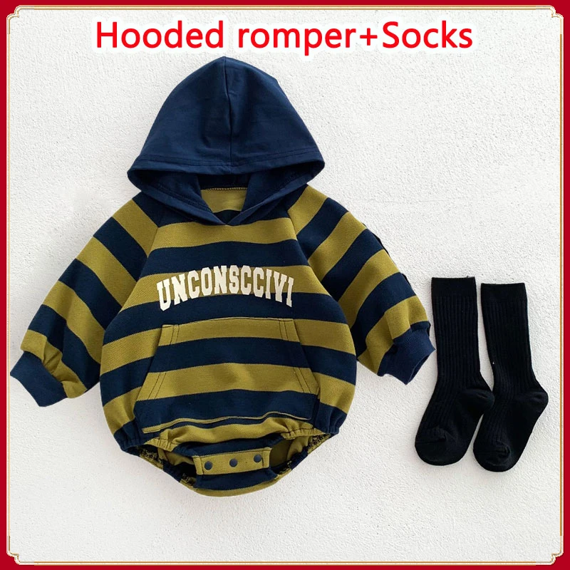 

New Bodysuit for Newborn Romper Baby Boys Girls Clothes Long Sleeve Solid Hoodies Fashion Jumpsuit Costume Infant Onesies 3M-24M