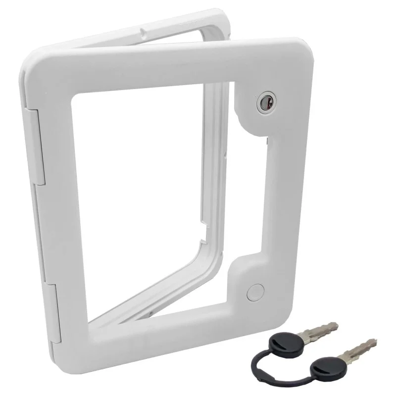 

1 Set White Caravan Waste Tank Access Hatch Service Door 3 For Thetford Cassette Toilets 2680580 Caravan Interior Accessories