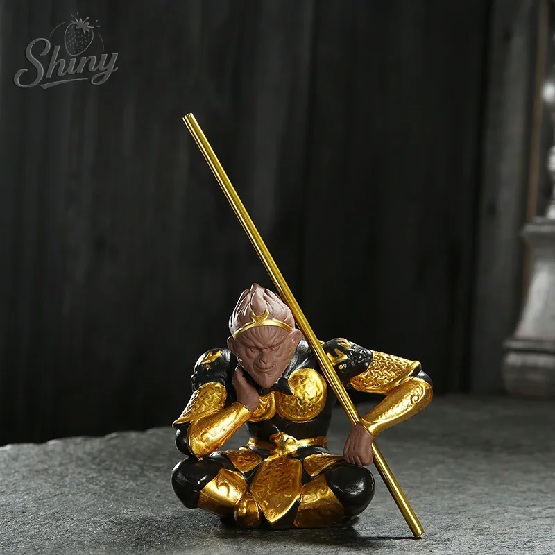 

The Great Sage Equal To Heaven, Wukong, Decorative Figurine for Home Living Room or Office Desk, Tea Ceremony Tea Pet